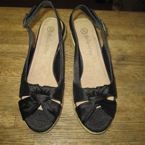 Womens Bella Vita Espadrille Sandals Black 6.5 M